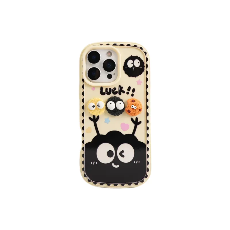 Wei Xin TPU Material Rice Base Cookie Lanyard Phone Cases Compatible With IPhone 16/15 Pro Max/Apple 13/14 Pro/Max-6