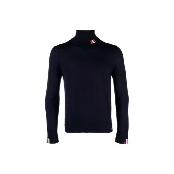 THOM BROWNE Roll Neck Knitted Jumper