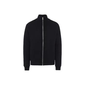 PRADA Triangle Logo Zip Up Cardigan