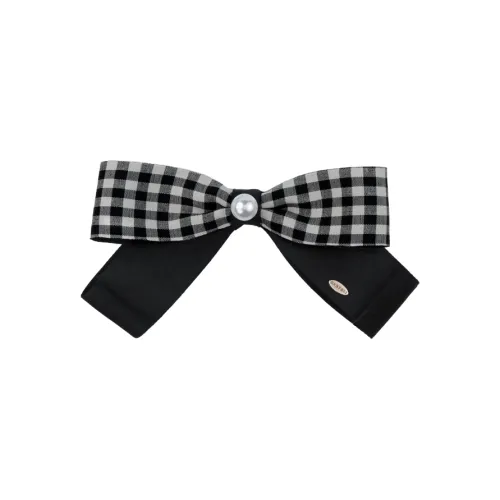 BABYBEI Elegance Sweet Style Soft Bowknot Black Blue Edge Clip Women's