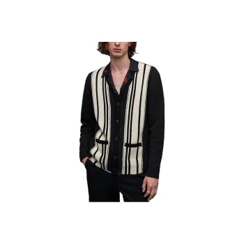 ALLSAINTS Knitwear Men Black White Stripes