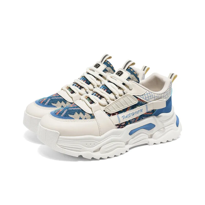 HACKBUTEER Low Top Chunky Sneakers Men's Box Included-3