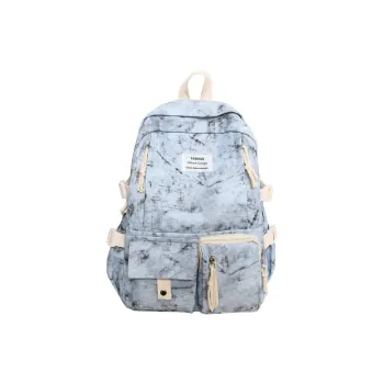 XIANGSU Nylon Backpack Unisex Blue/Red/Black/White