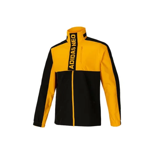 Adidas Neo Jacket Men's Black Gold Multicolor