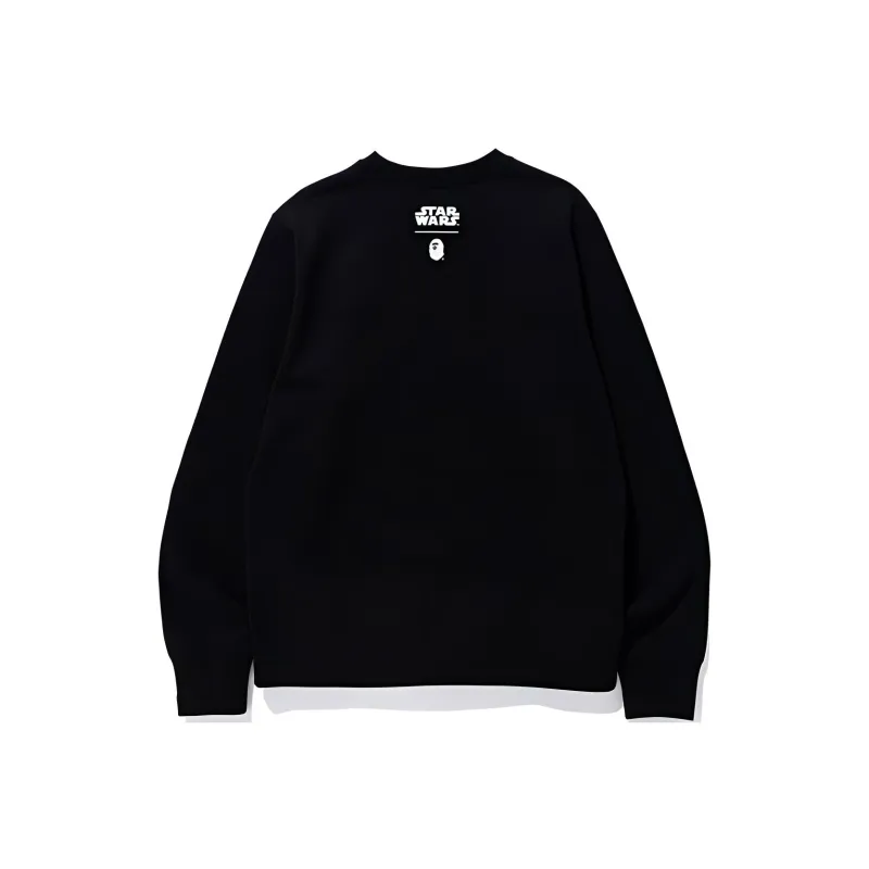 A BATHING APE X Star Wars R2 D2 & C 3PO Crewneck-1