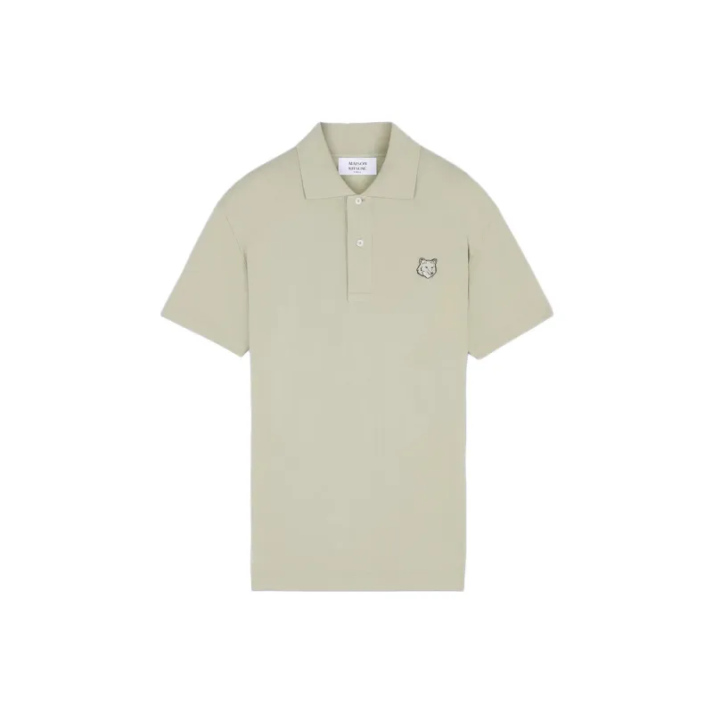 Maison Kitsune Bold Fox Head Patch Polo Shirt-0