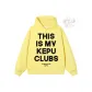 Bright Yellow (Black Print) Fleece-Lined