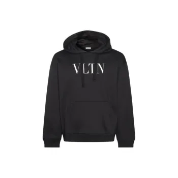 Valentino Logo Printed Drawstring Hoodie