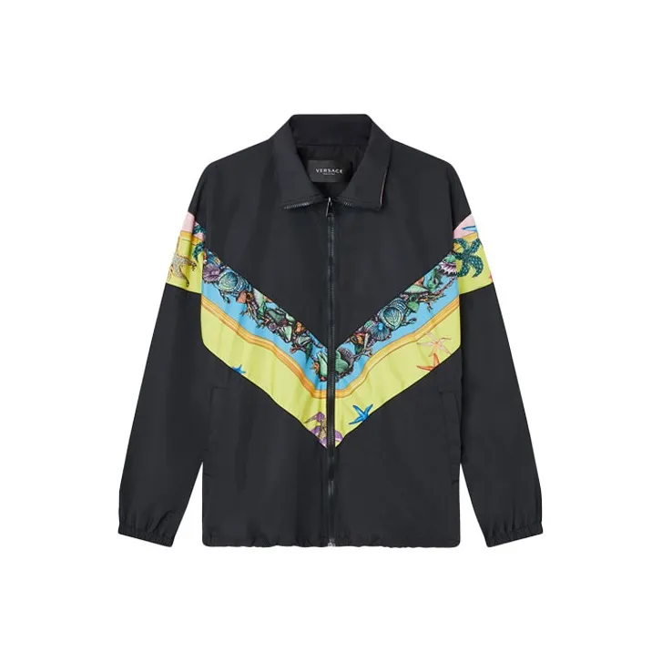 VERSACE Jackets Coats Men's Black-0