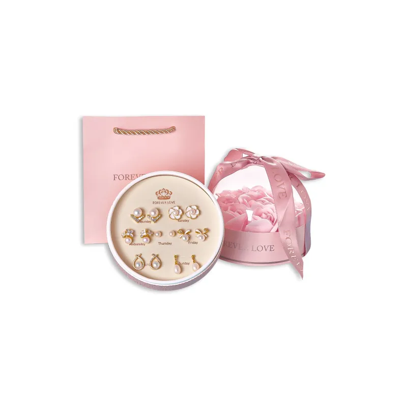Taste The Color Pearl Stud Earrings Women's-0