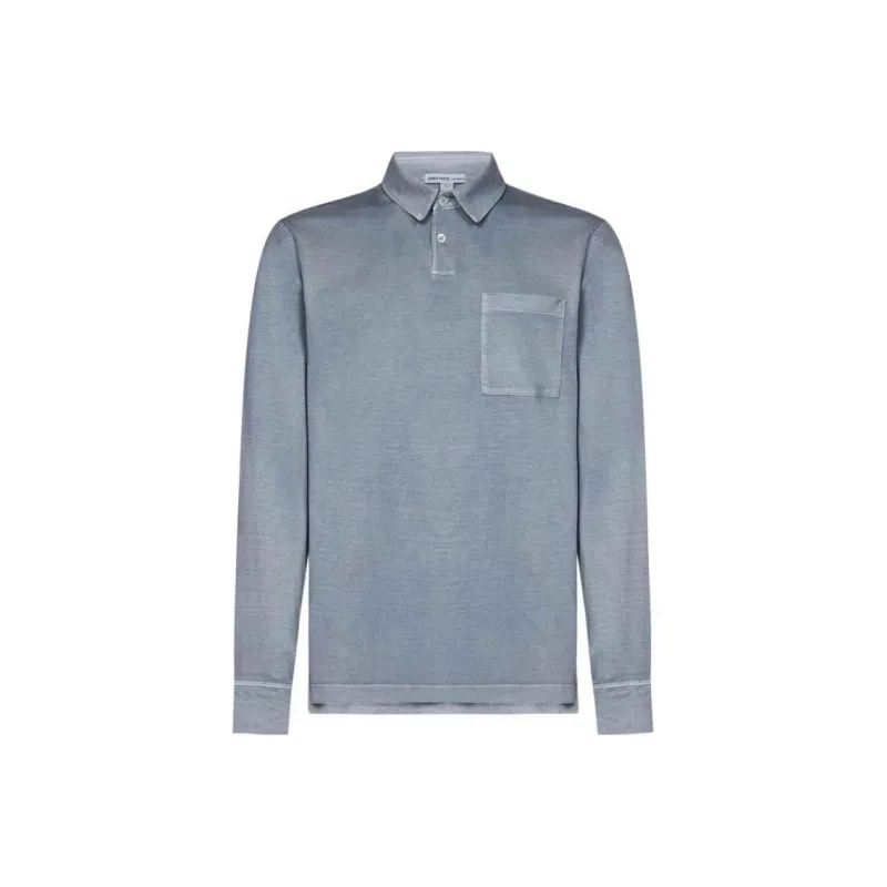 JAMES PERSE Jersey Longsleeved Polo Shirt-0