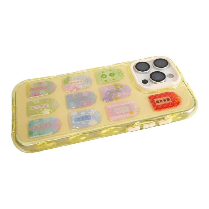 Wei Xin Acrylic Material 3D Effect Amulet Sticker Phone Cases Compatible With IPhone 16/15 Pro Max/Apple 13/14 Pro/Max-1