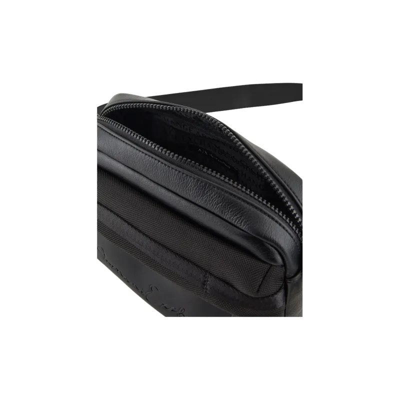 ARMANI EXCHANGEAE Polyester Shoulder Bag, Crossbody Bag Men's Black-4