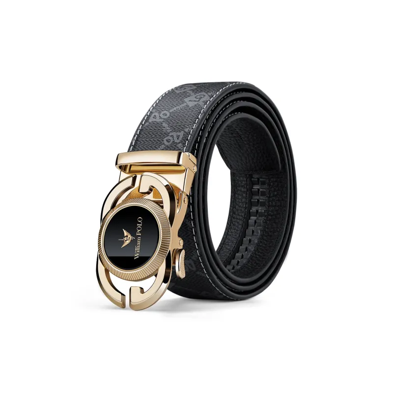 WilliamPOLO PVC/Cow Leather Belts Men's Multiple Colors 3.5cm Width-14
