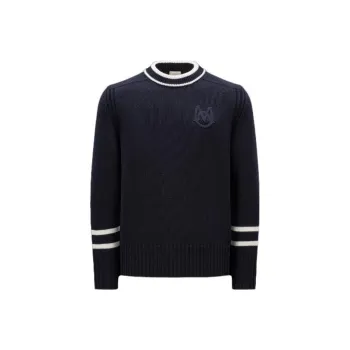 Moncler Sweaters Men Navy