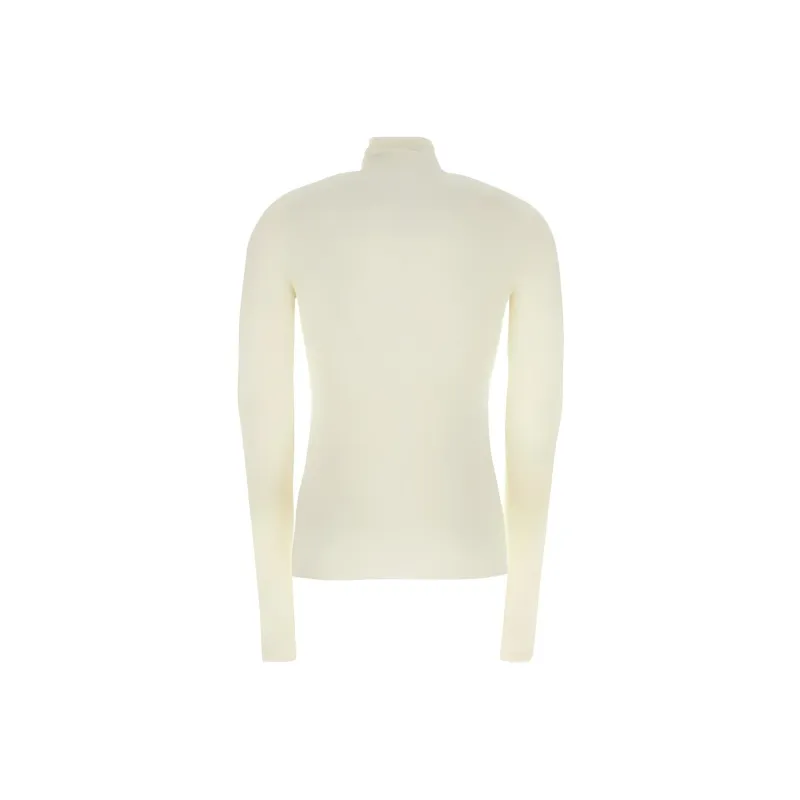 AMIPARIS Paris Semi Sheer Roll Neck Ribbed Knit Jumper-1