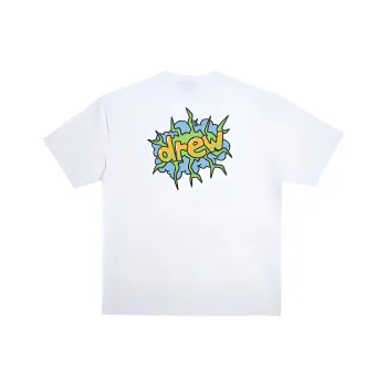 Drew House Hummingbirds Summer Collection Letter Logo Collection T Shirt Unisex White