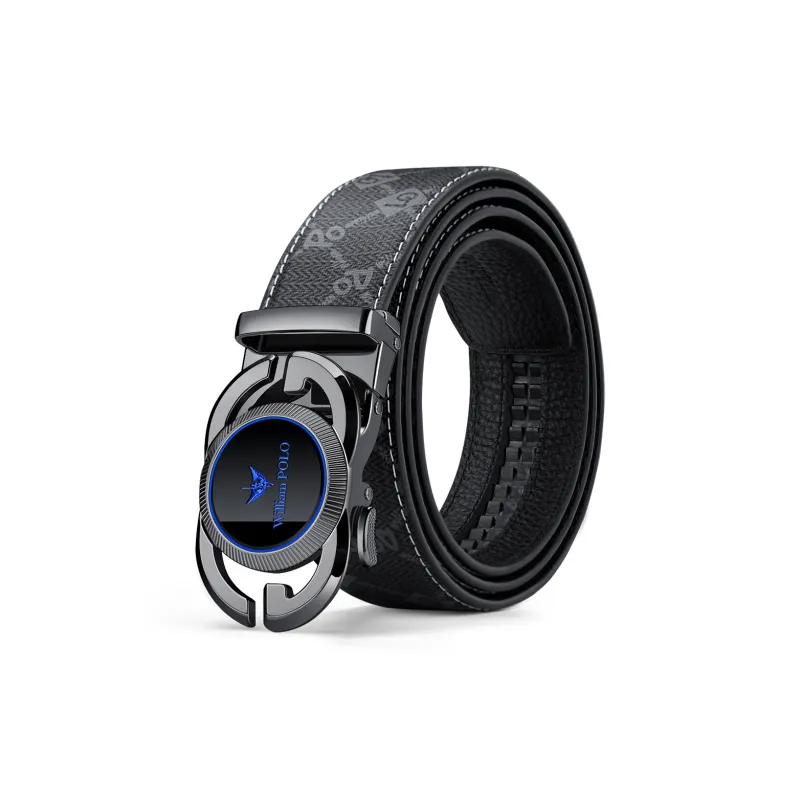WilliamPOLO PVC/Cow Leather Belts Men's Multiple Colors 3.5cm Width-7