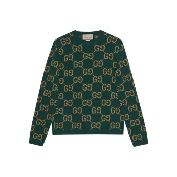 GUCCI Gg Monogram Crewneck Knitted Jumper