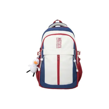 Single Warehouse Nylon Backpack Regular Unisex Dark Blue/Black/Pink/Burgundy/Yellow/Mint Green