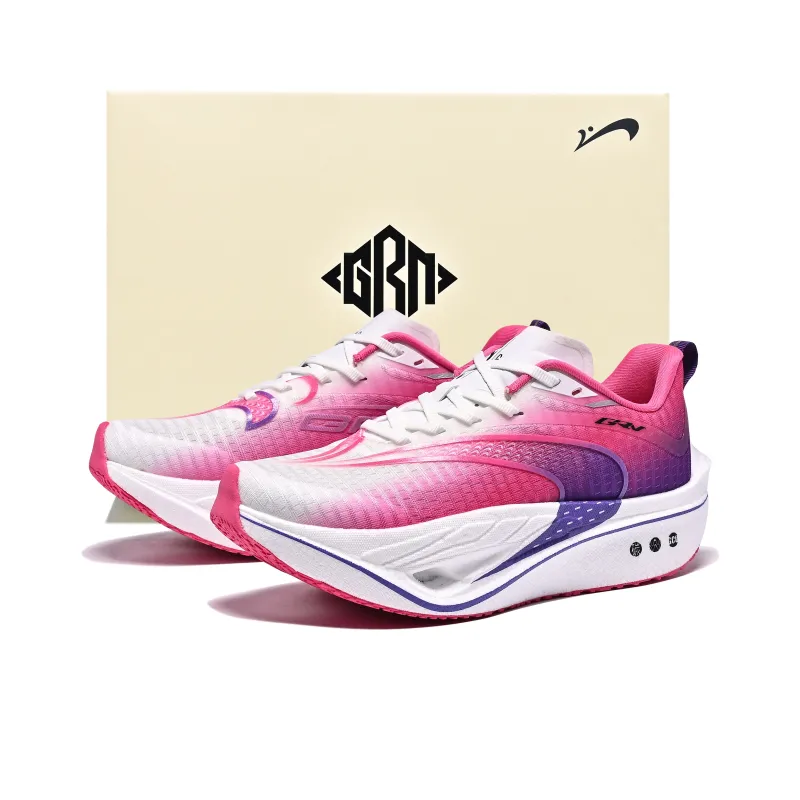 K bird Running Shoes Unisex Low Top White Pink Blue Red-5