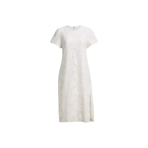 COACH Short Sleeved Dress Women's White