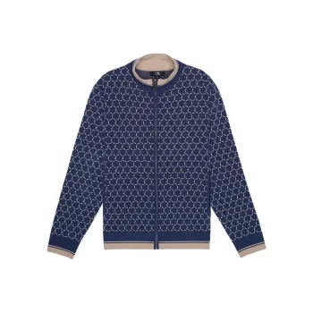 LI NING 1990 Knitwear Men Dark Simple Blue