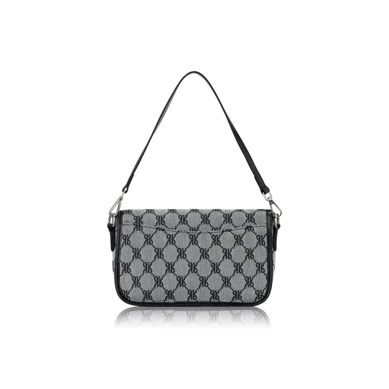 ROBERTA DI CAMERINO Fabric Shoulder Bag Regular Women's Black/Brown-3