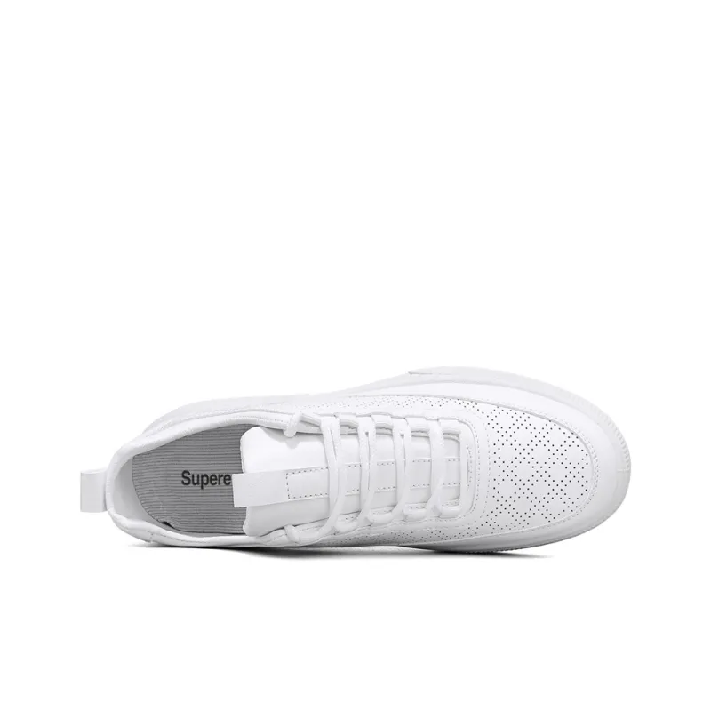 SUPEREDGE Breathable, Slip Resistant, And Abrasion Resistant Low Top Skateboard Shoes Men's-4