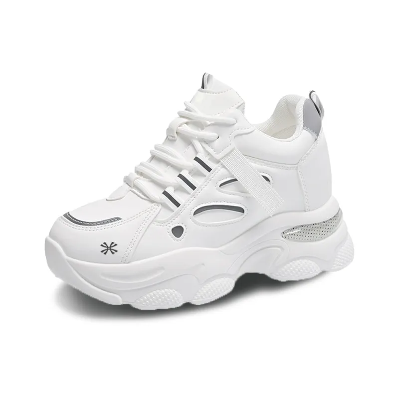 YUZHAOLIN Anti-Slip And Wear-Resistant Height Increasing Low-Top Chunky Sneakers Women's-10