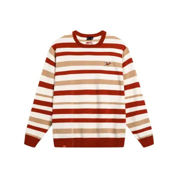 LiNing Rijin Doujin Collection Knitwear Men's White Brown Red Stripes