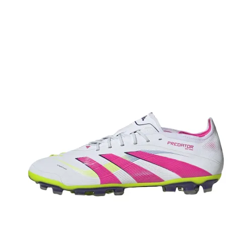 Adidas PREDATOR ELITE AG Rubber Short Studs Anti Slip Wear Resistant Soccer Shoes Men's White