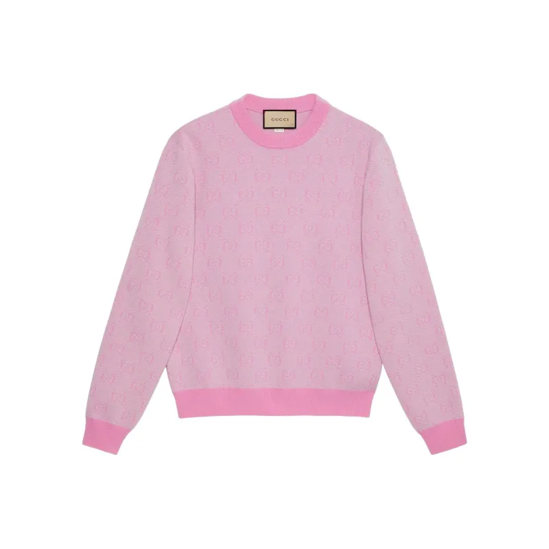 GUCCI Monogram jacquard Wool Jumper-0