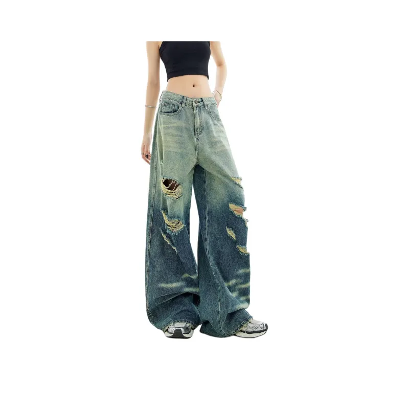 Ordifen Jeans Women's Vintage Blue-2