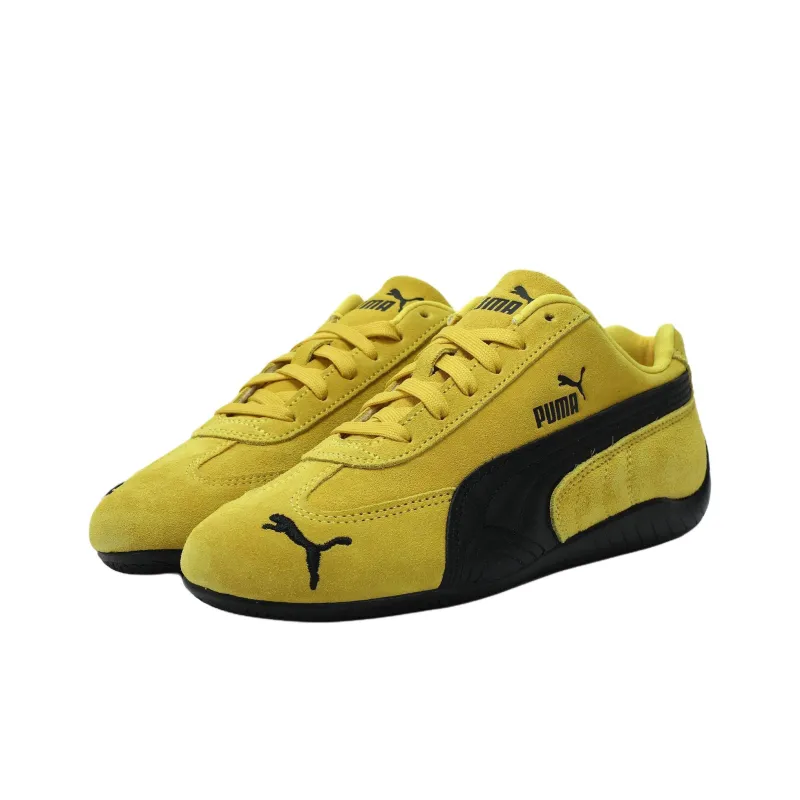 PUMA Speedcat Collection Anti Slip Wear Resistant Low Top Casual Shoes Unisex Yellow Black-4