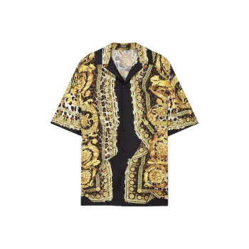 VERSACE Wild Barocco Silk Shirt