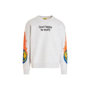 Chinatown Market Smiley Earth On Fire Crewneck