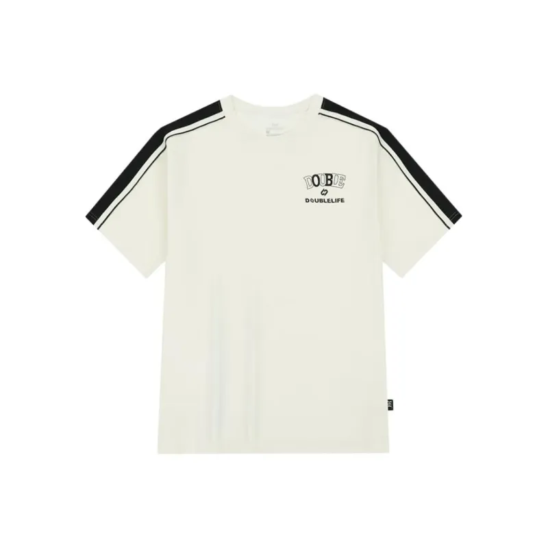 361° T Shirt Unisex Cream White/Super Black-0