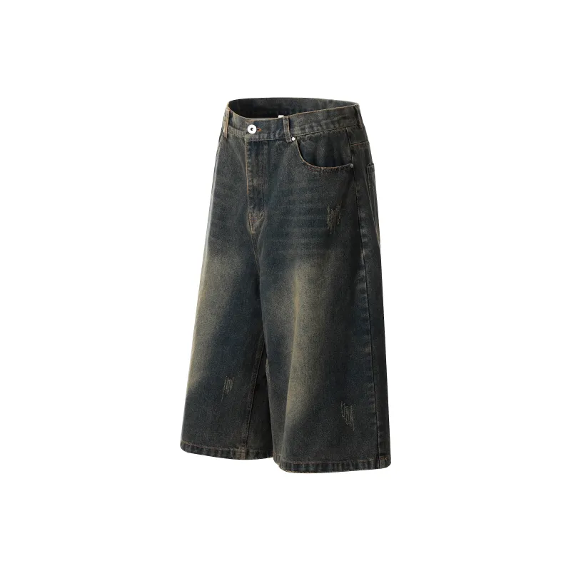 VERAF CA Denim Shorts Unisex Vintage Blue-2