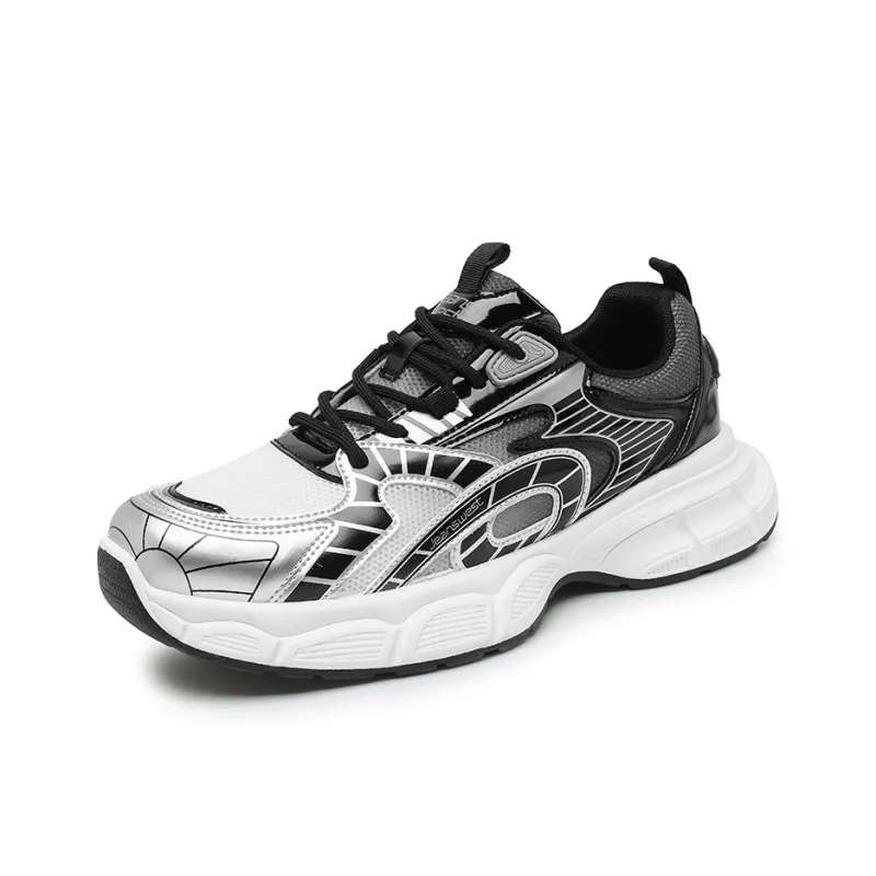 JEANSWEST Rattlesnake Collection Slip Resistant Low Top Chunky Sneakers Unisex-7