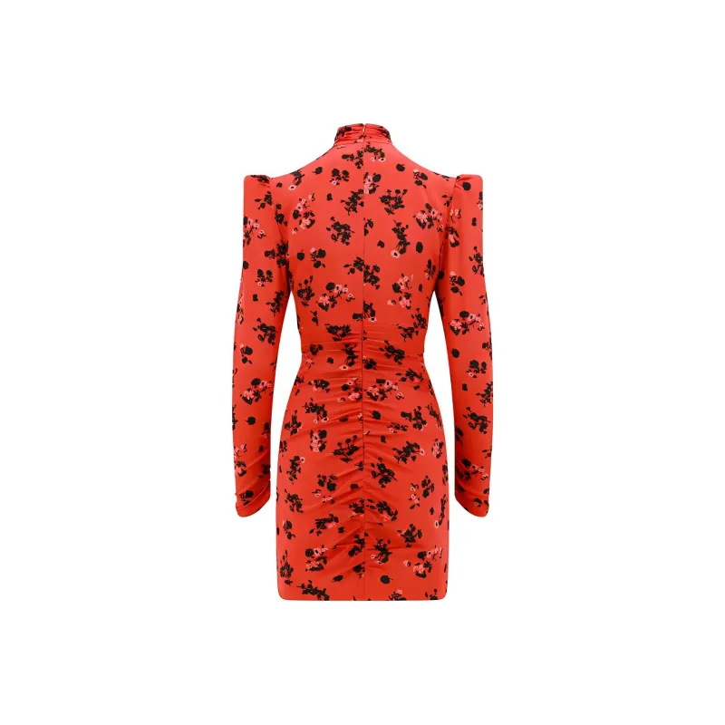 Alessandra Rich Ruched Mini Dress-1