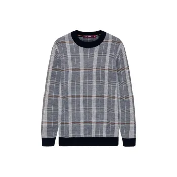 SEPTWOLVES Sweaters Men Navy Blue