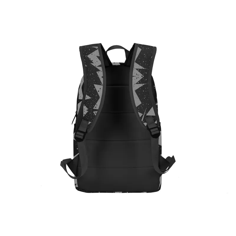 TURN UP Polyester Students Backpack Regular Unisex Black-2
