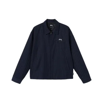 Stussy X Comme Des Garçons Pin Striped Bing Jacket