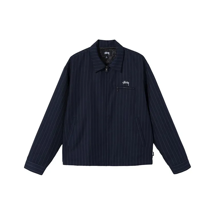 Stussy X Comme Des Garçons Pin Striped Bing Jacket-0