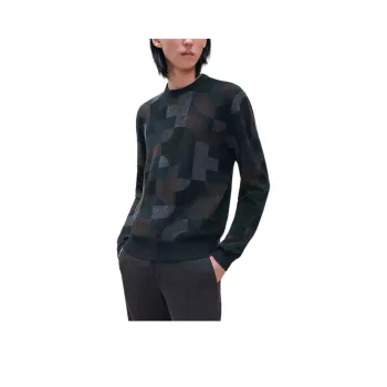 HERMES Cashmere Sweater Men's Marine Blue