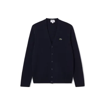 LACOSTE Cashmere Sweater Unisex Navy Blue