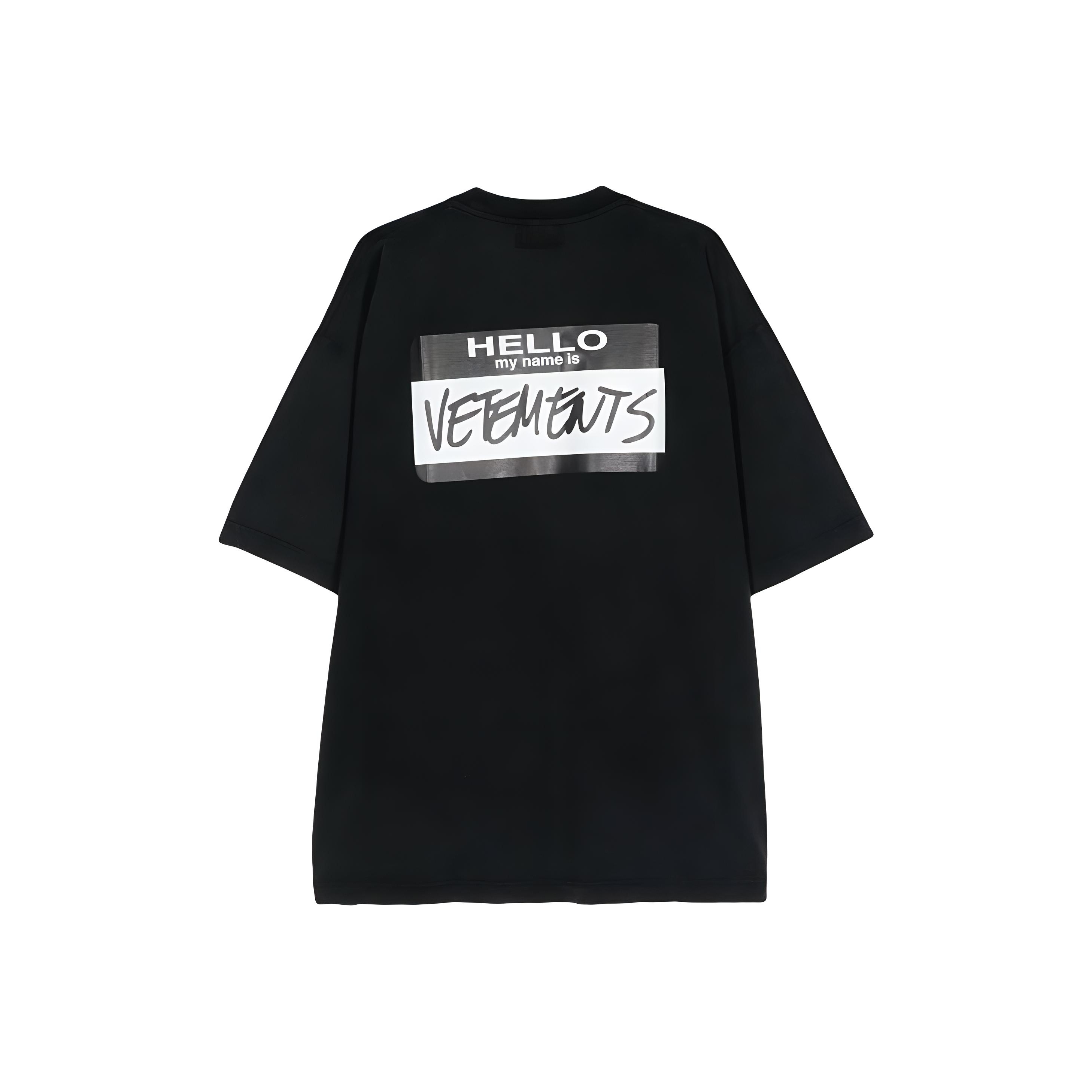 Vetements Hello My Name Is Vetements T-Shirt - POIZON