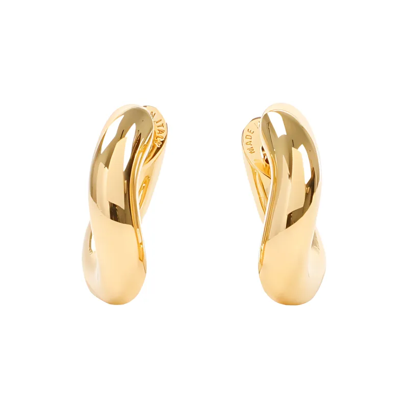 Balenciaga Brass Earrings Unisex Yellow-0