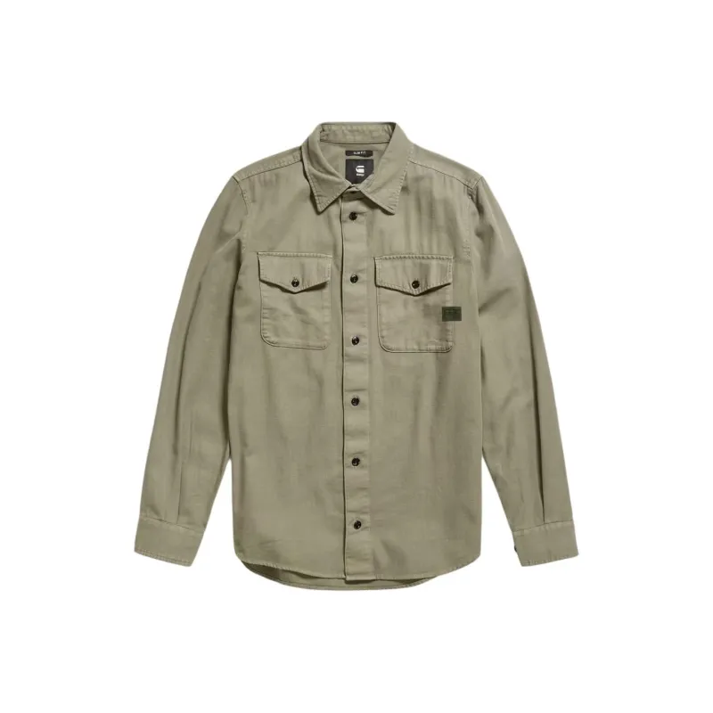 G STAR RAW Shirt Men's Army Green-0